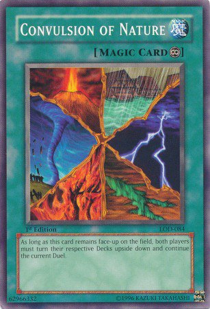 Yugioh Card Convulsion of Nature - LOD-084 - 1st Edition Common
