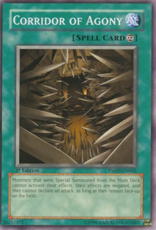 Yugioh Card Corridor of Agony - TSHD-EN062 - Common 1st Edition