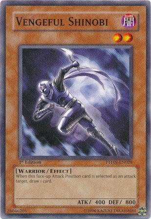 Yugioh Card Vengeful Shinobi - PTDN-EN028 - Common Unlimited Edition