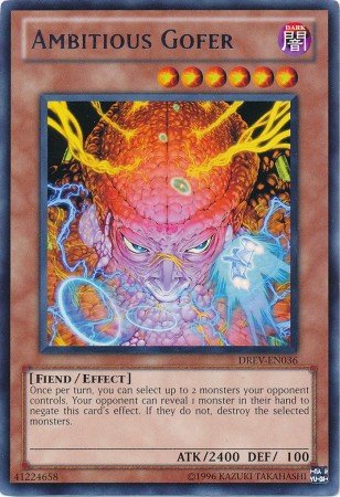 Yugioh Card Ambitious Gofer - DREV-EN036 - Rare Unlimited Edition