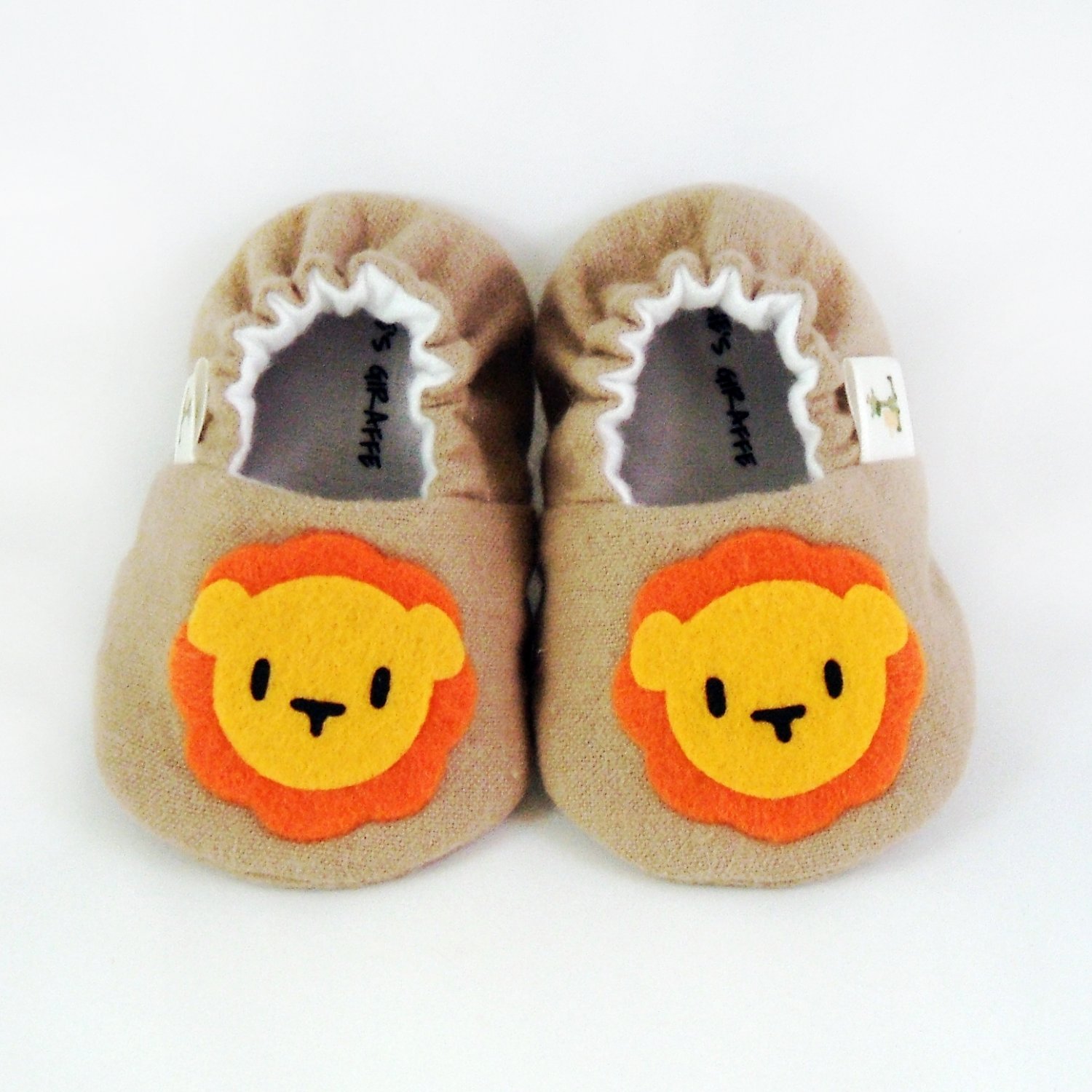 Baby Booties - Lion - (0-3 mo)