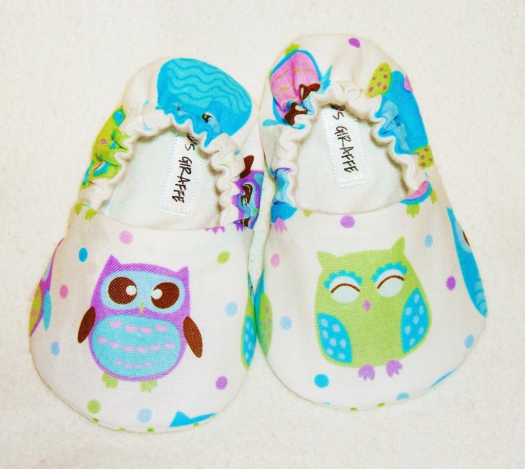 Baby Booties - Owl - (12-18 mo)