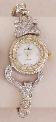 TWO-TONED BANGLE WATCH