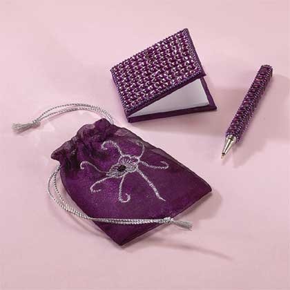 BEADED PEN AND NOTEBOOK SET