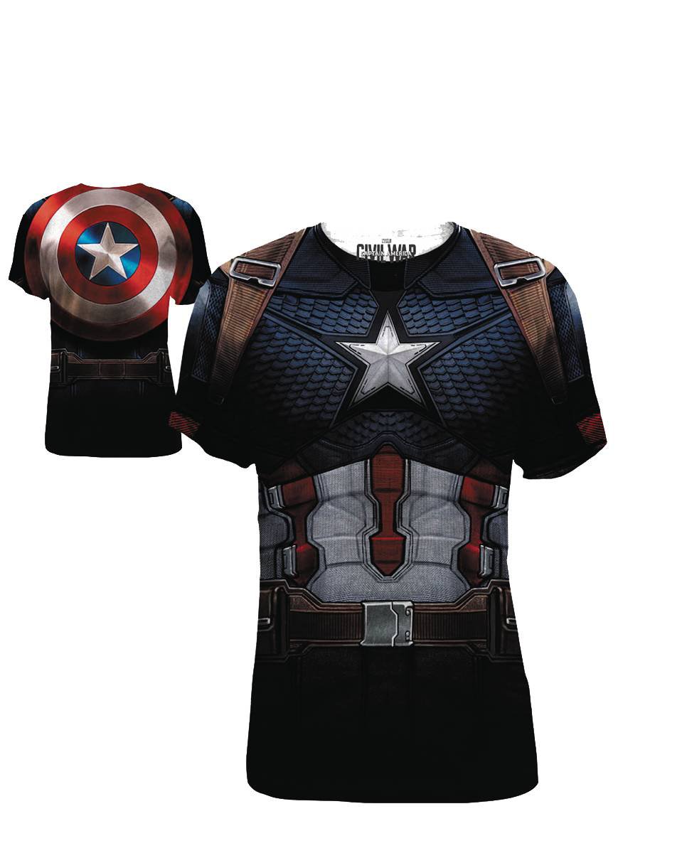 CAPTAIN AMERICA 3 CAP DA FRAP SUBLIMATED T/S SM (C: 1-1-1)