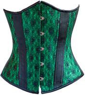Sale! Green Black Lace Corset