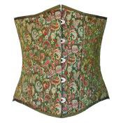 Green Brocade Steampunk Corset