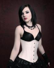 White Wedding Shimmer Corset