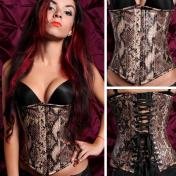 Snakeskin Vinyl Corset