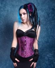 Tie-Dye Purple Corset