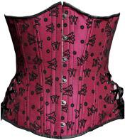 Magenta & Black Lace Corset