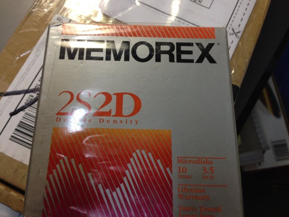 Memorex 10 Floppy Disks 3.5" Double Density 2S2D 3 1/2" PC Format Diskettes DSDD