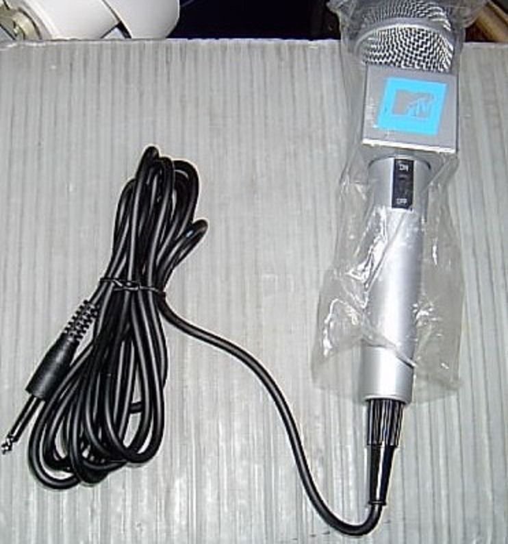 MTV Karaoke Microphone - The Singing Machine Mic SMM-200 DJ PA Wired Sing Vocal