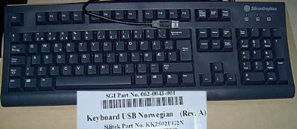 *NEW* NORWEGIAN NORWAY ENGLISH USB KEYBOARD FOR PCS & MACS - Foreign Keyboard