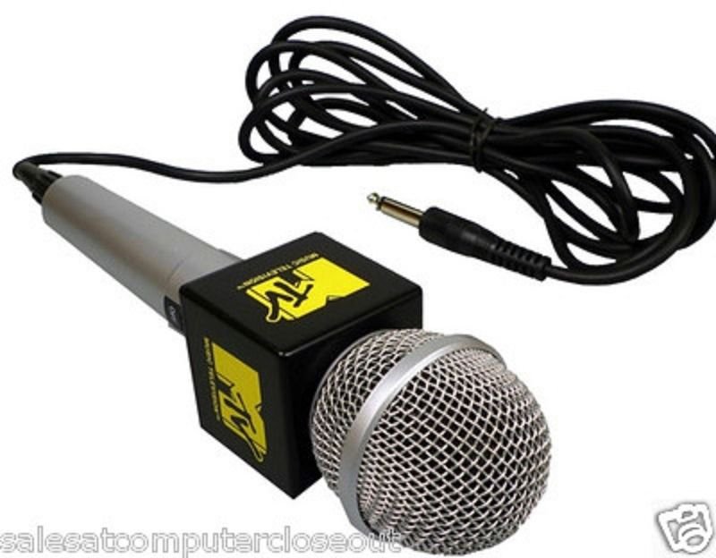 MTV Karaoke Microphone Yellow & Black The Singing Machine Mic SMM-200 Classic