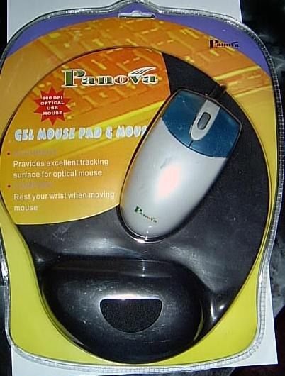 NEW USB Optical Scroll Mouse W/ Gel Pad - Gaming Office Comfort Scrolling PC MAC