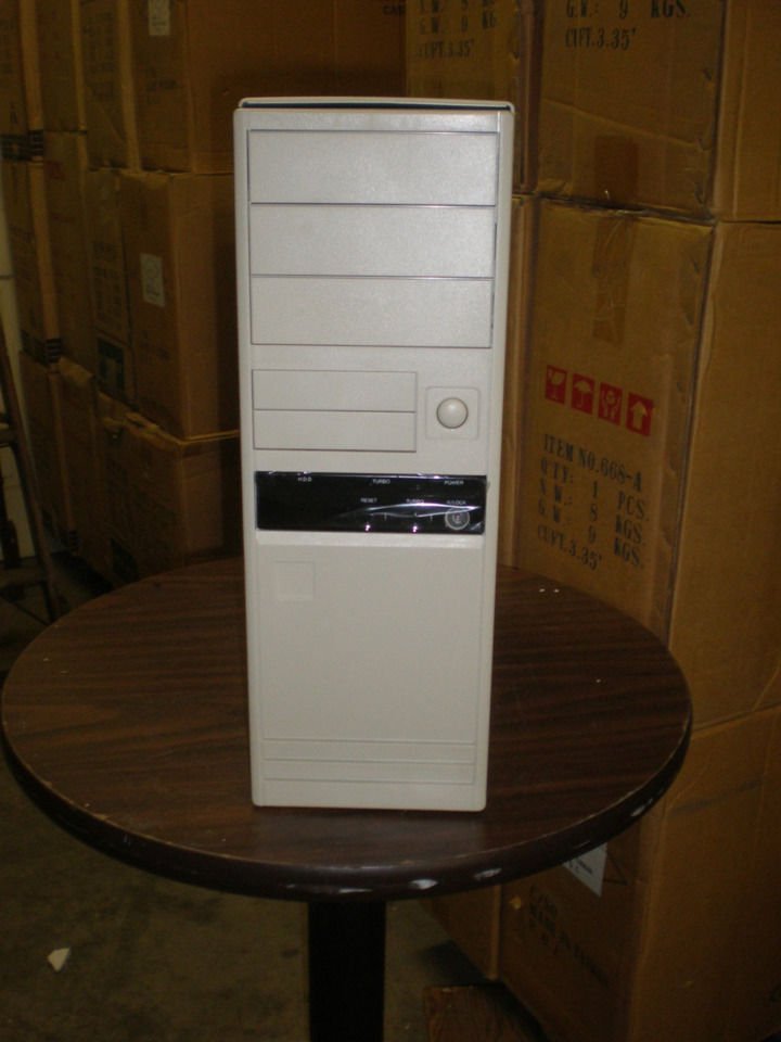 NEW AT Computer Case Tower Desktop PC Win Dos Build Server Windows Mid Full 747B