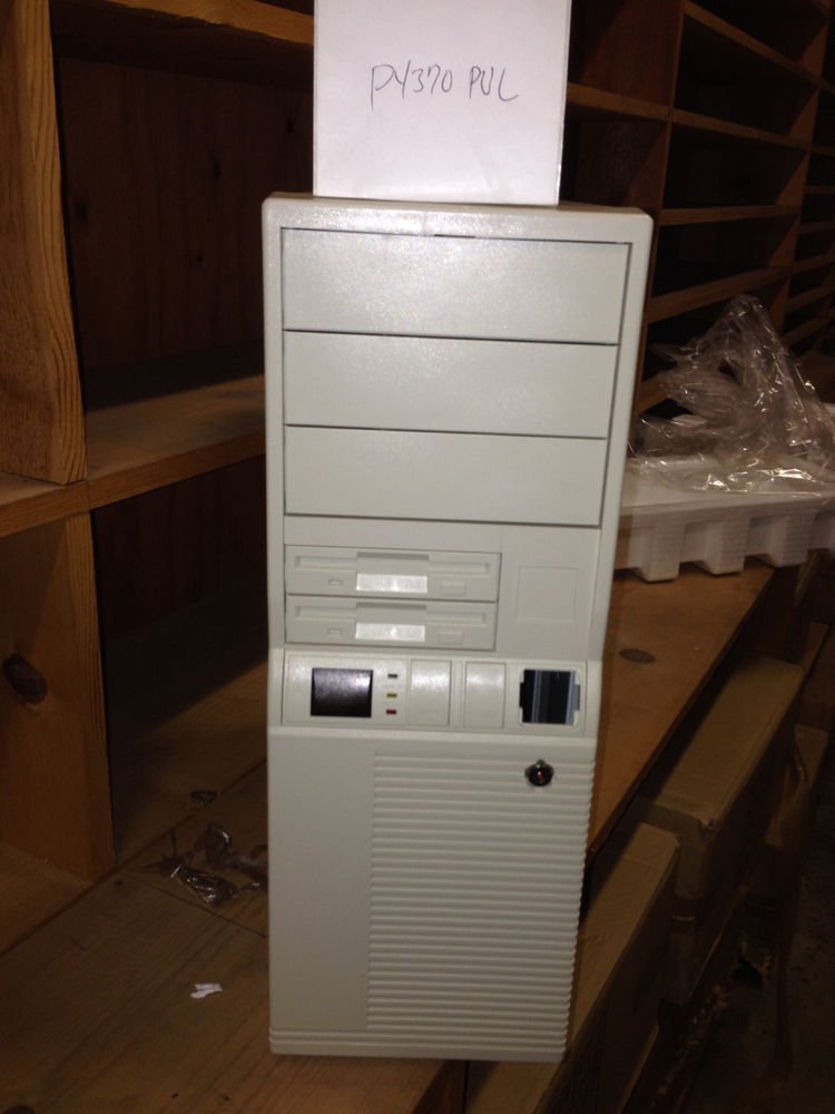 AT Computer Case + POWER SUPPLY Tower Desktop PC Win Dos Build Server - P4370PUL