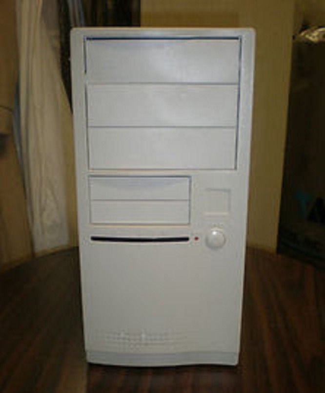 AT MID TOWER COMPUTER CASE SERVER Build PC Windows DOS System Win Full - 568