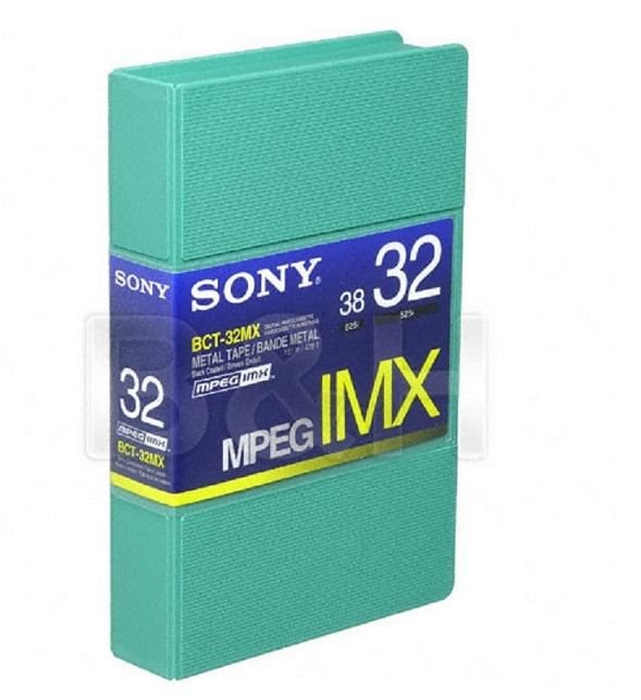 NEW Sony BCT-32MX Metal Tape MPEG IMX Digital Videotape Cassette Coated 32 38