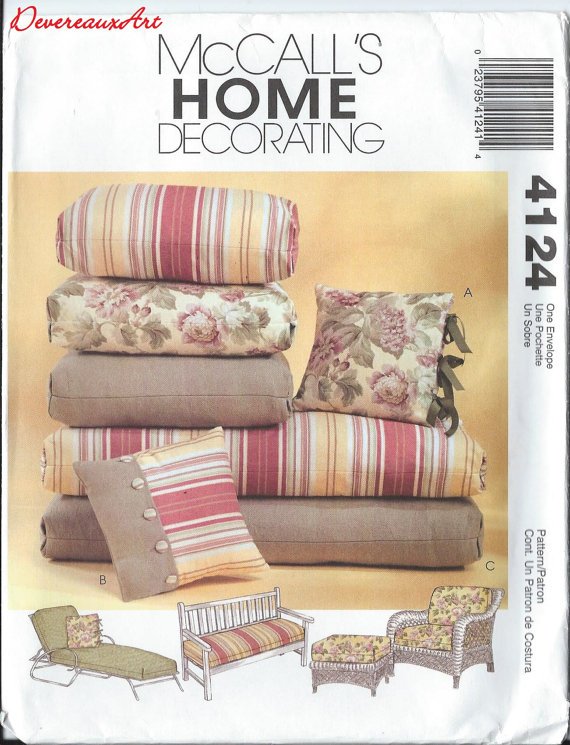 McCall's "Home Decorating" Pattern 4124 -UNCUT-The Great Outdoors