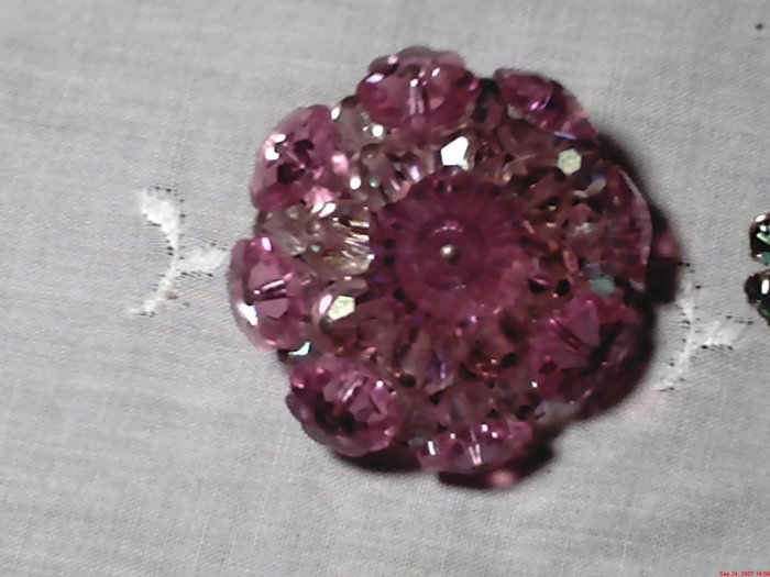 pink brooch