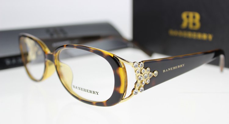 Fashion Brand Women Full-Rim Eyeglasses Frame Acetate Optical Frames Tortoiseshell