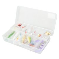 DL-49PCS Plastic + Metal Fishing Lure Set Case Package Random