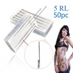 50pcs Professional Sterilized Round Liner Tattoo Needles 5RL (contact for bulk orders)