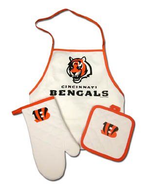 Cincinnati Bengals Apron Tailgating Combo Pack