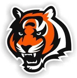Cincinnati Bengals Tiger Head Car Magnet