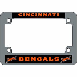 Cincinnati Bengals Motorcycle LicensePlate Frame