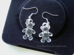 Clear Little Bear Earrings