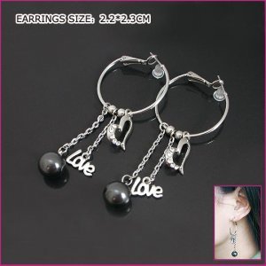 Stylish Love Pearl Earrings