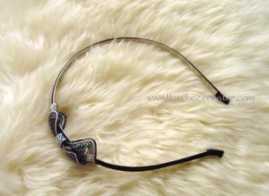 Sparkling Black and Silver Headband