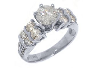 2 CARAT WOMENS DIAMOND ENGAGEMENT WEDDING RING BRILLIANT ROUND CUT WHITE GOLD