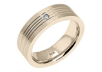 MENS SOLITAIRE ROUND CUT DIAMOND RING WEDDING BAND BEZEL SET ROSE GOLD