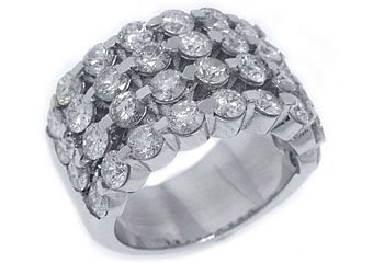 5.28 CARAT WOMENS BRILLIANT ROUND CUT DIAMOND RING WEDDING BAND WHITE GOLD