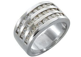 1.33 CARAT WOMENS BRILLIANT ROUND CUT DIAMOND WEDDING BAND RING WHITE GOLD