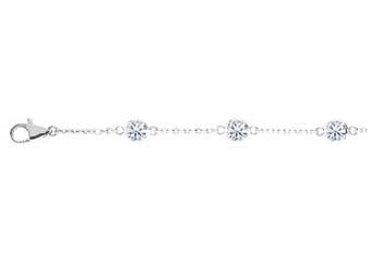 WOMENS 0.66 CARAT DIAMONDS BY THE YARD NECKLACE WHITE GOLD (ID # 247-BNW-2)