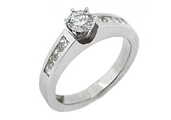 1.2 CARAT WOMENS DIAMOND ENGAGEMENT WEDDING RING ROUND PRINCESS CUT WHITE GOLD