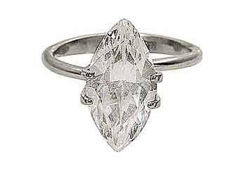 2 CARAT WOMENS SOLITAIRE MARQUISE CUT DIAMOND ENGAGEMENT RING WHITE GOLD