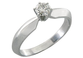 1/2 CARAT WOMENS SOLITAIRE BRILLIANT ROUND DIAMOND ENGAGEMENT RING WHITE GOLD