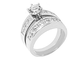3.33CT WOMENS DIAMOND ENGAGEMENT RING WEDDING BAND BRIDAL SET ROUND WHITE GOLD