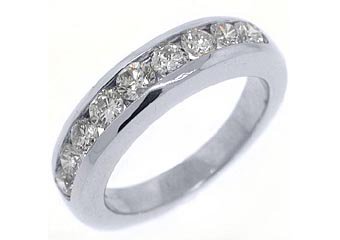 1.12 CARAT WOMENS BRILLIANT ROUND CUT DIAMOND RING WEDDING BAND WHITE GOLD