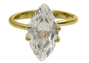 2 CARAT WOMENS SOLITAIRE MARQUISE SHAPE CUT DIAMOND ENGAGEMENT RING YELLOW GOLD