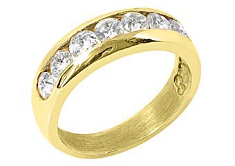 1.20 CARAT WOMENS BRILLIANT ROUND CUT DIAMOND RING WEDDING BAND 14KT YELLOW GOLD