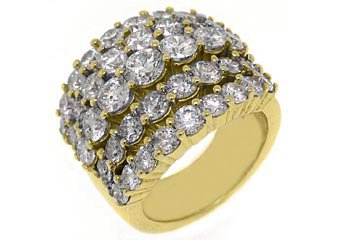6 CARAT WOMENS BRILLIANT ROUND CUT DIAMOND RING WEDDING BAND YELLOW GOLD