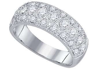 .77 CARAT WOMENS BRILLIANT ROUND CUT DIAMOND RING WEDDING BAND WHITE GOLD