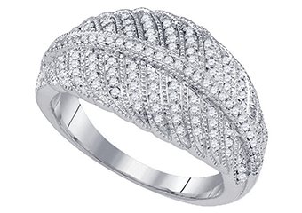 .40 CARAT WOMENS BRILLIANT ROUND CUT DIAMOND RING WEDDING BAND WHITE GOLD